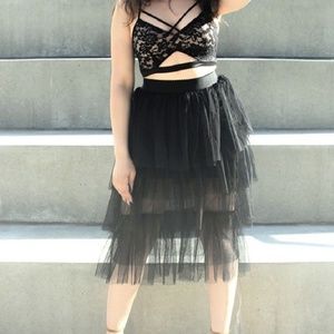 English factory tulle skirt